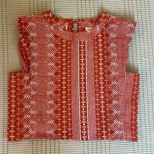 Julia Amory Rust Zig Zag tank top